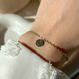 Initial Coin Bracelet