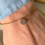 Initial Coin Bracelet