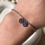 Initial Coin Bracelet