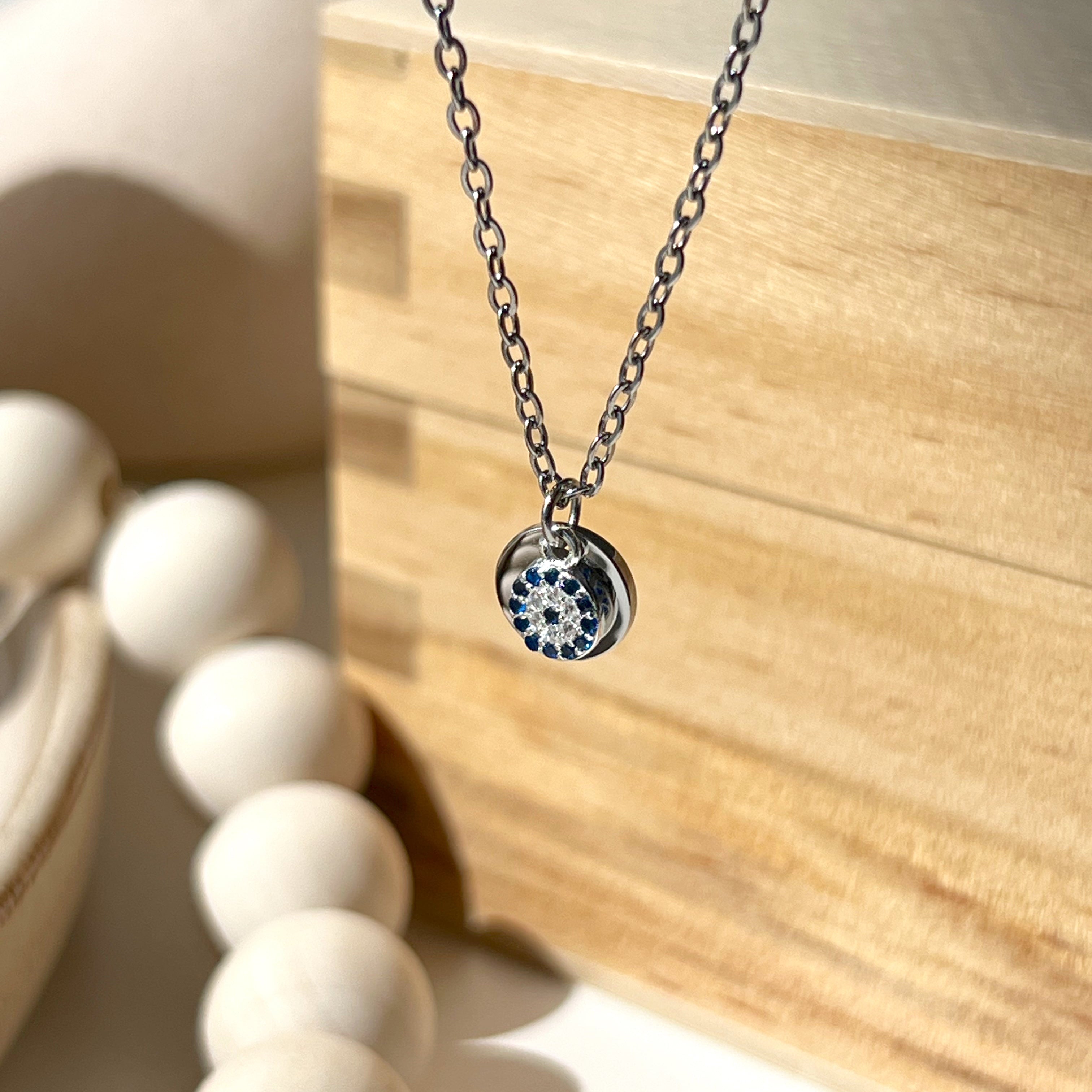 Initial Evil Eye Necklace