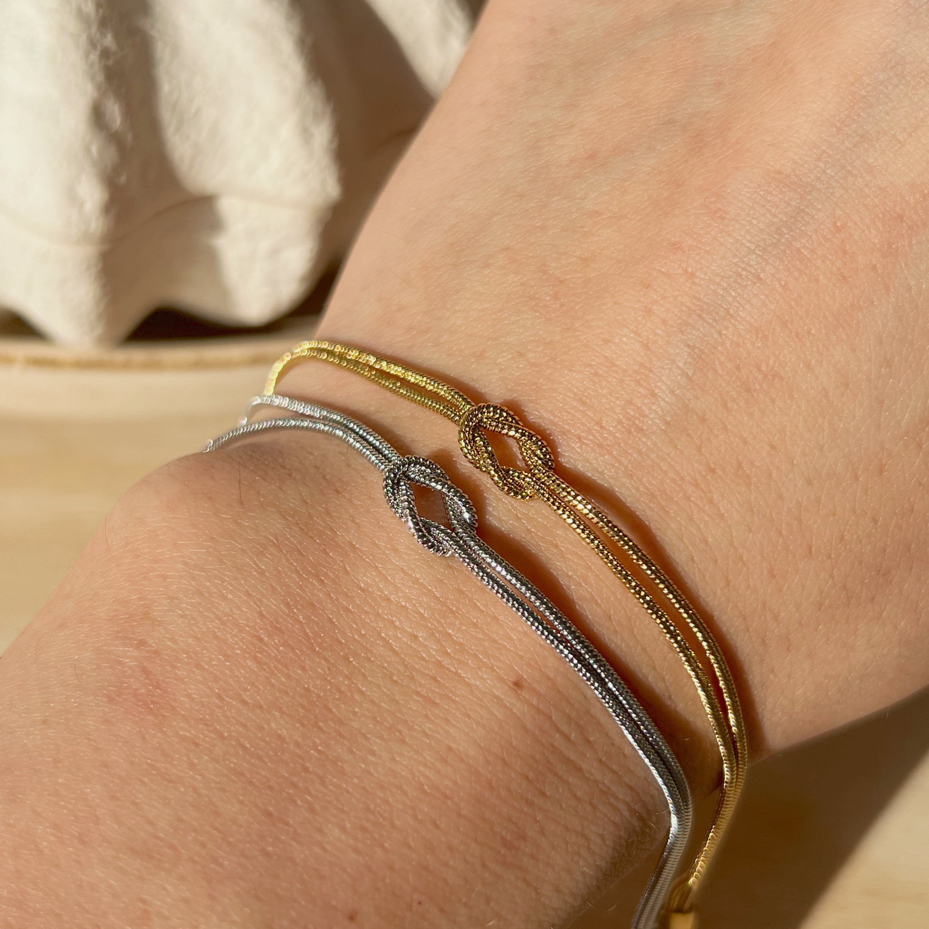 Matching Knot Bracelet Set