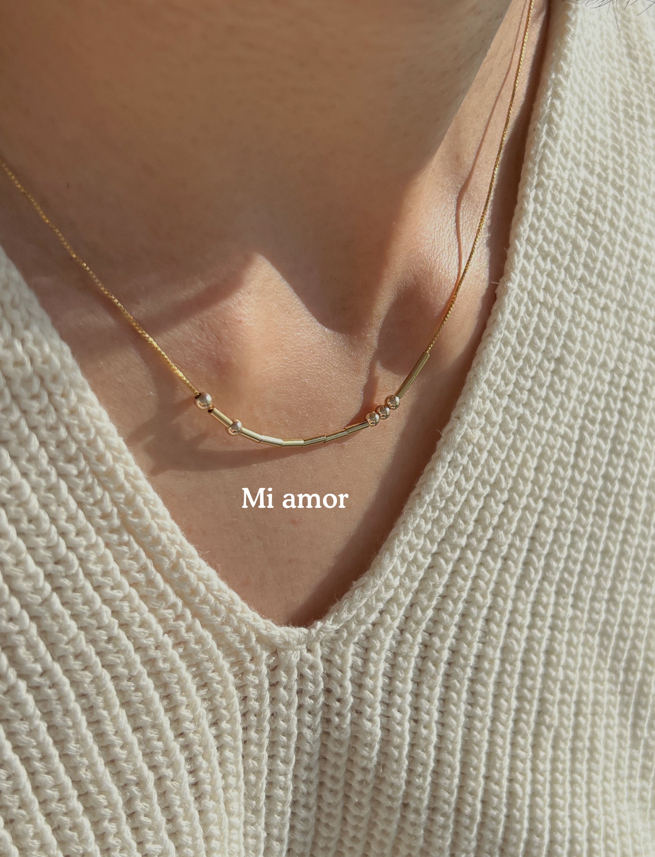 Tulas Shop Morse Code Necklace