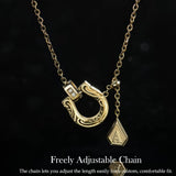 Horseshoe Initial Necklace
