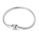 Colorful Bubble Paw Print Snake Bone Chain