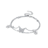 Butterfly Double Chain Bracelet
