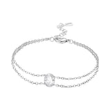 Large Diamond Double Layer Bracelet