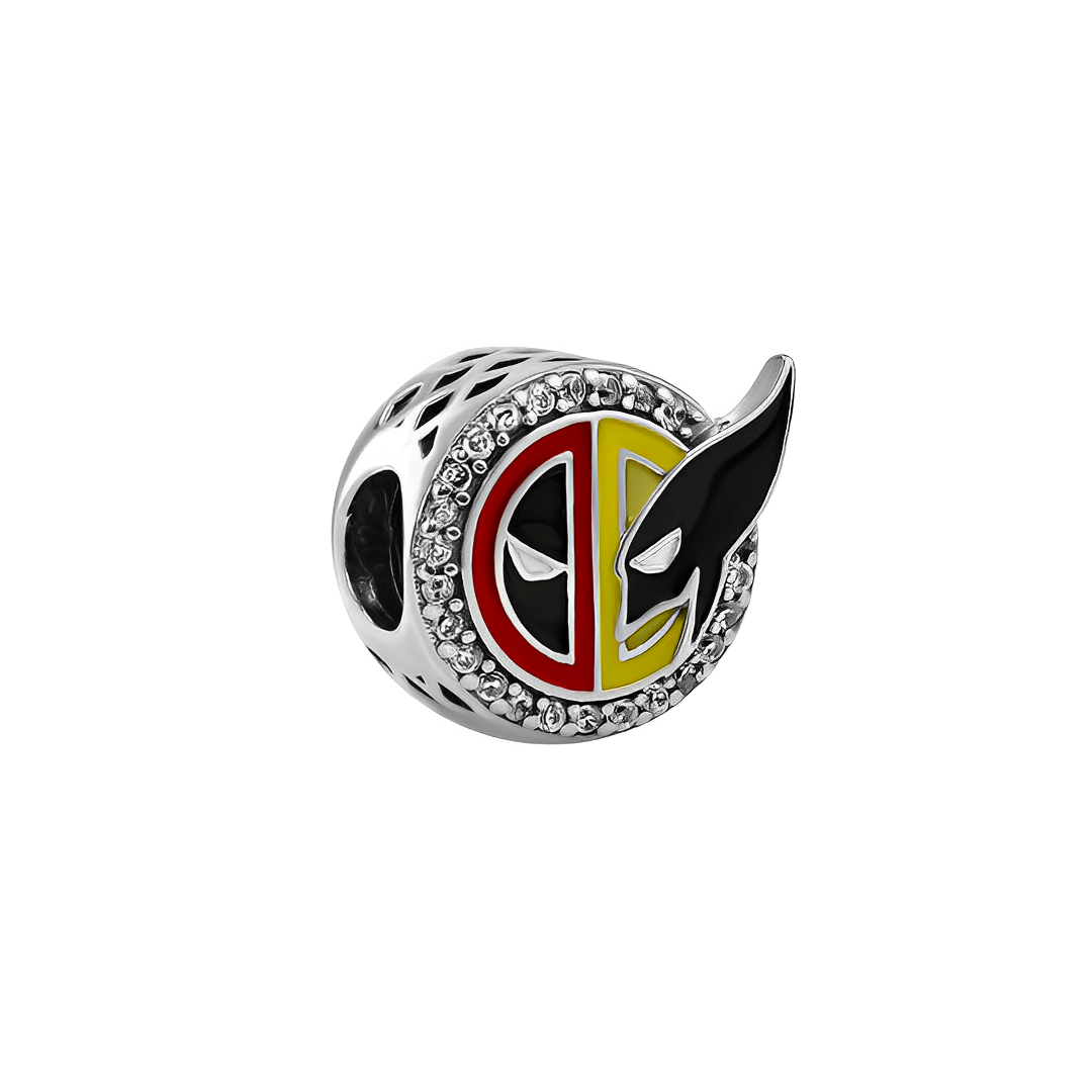 Marvel Deadpool and Wolverine Logo Charm