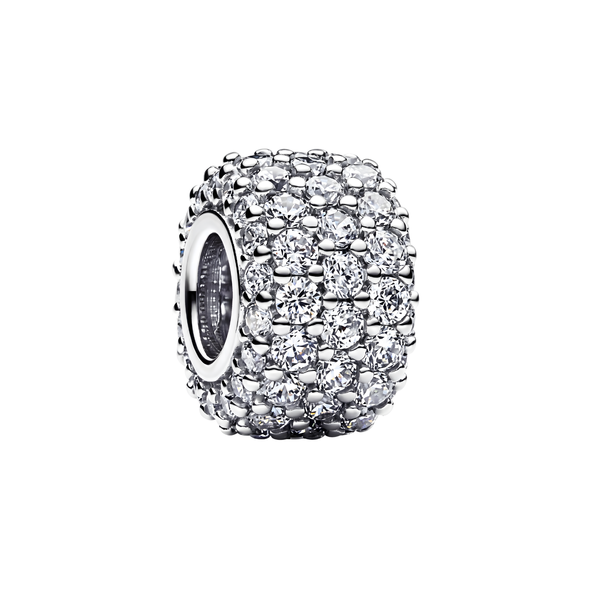 Sparkling Pave Barrel Charm