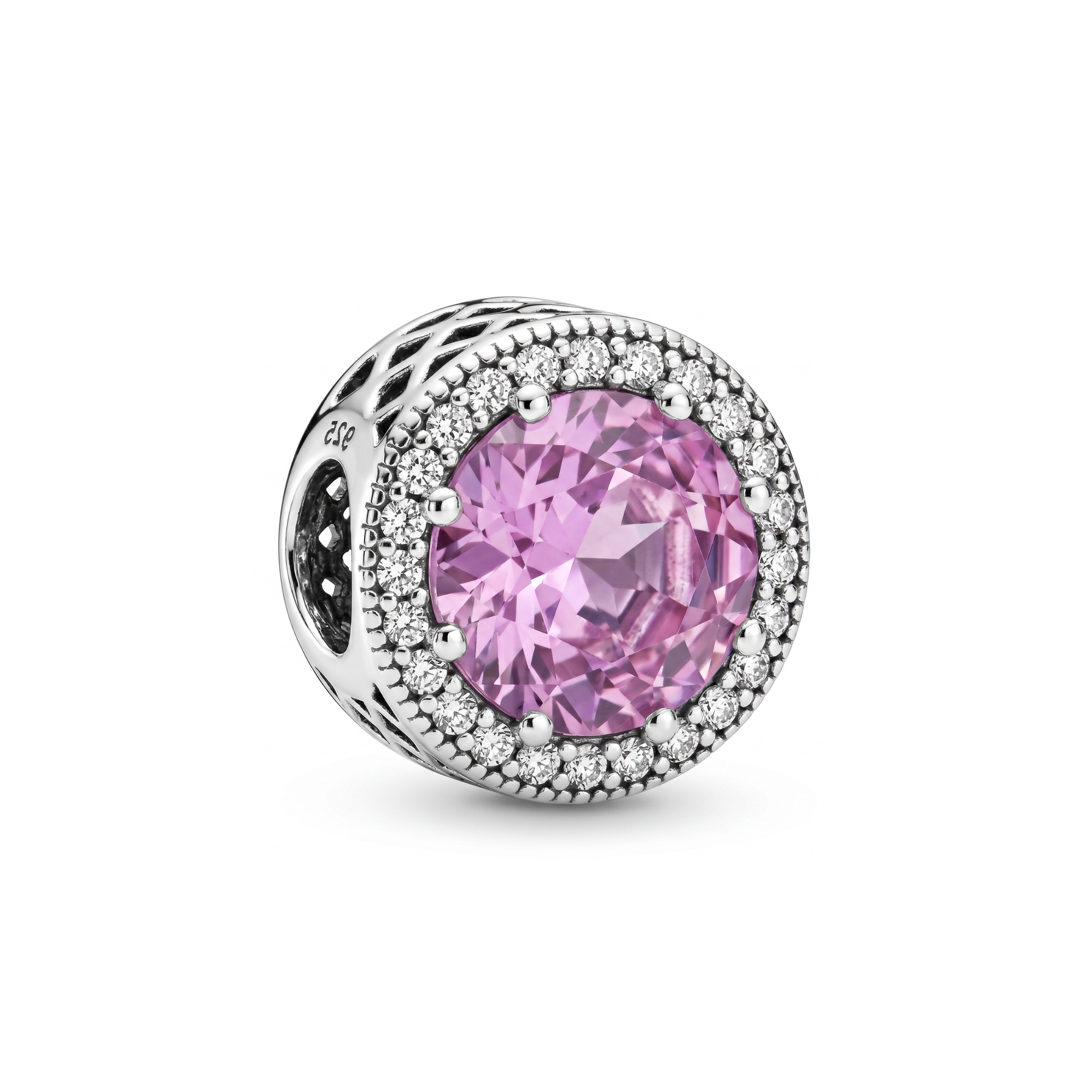 Sparkling Pink Radiant Halo Charm
