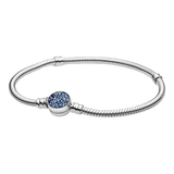 Blue Speckle Charm Bracelet