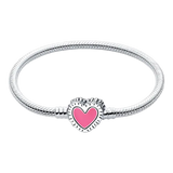 Pink Heart Charm Bracelet