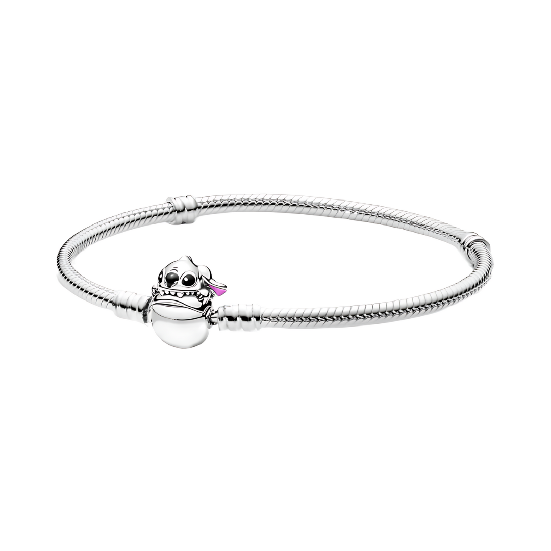 Disney Lilo and Stitch Biting Clasp Snake Chain Bracelet