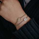 Mini Belt Buckle Initial Bracelet