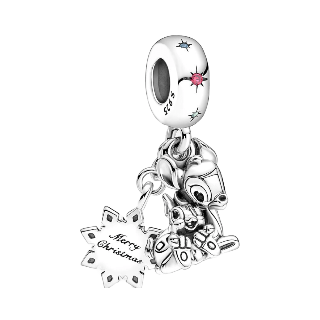Disney Bambi and Thumper Christmas Dangle Charm