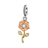 Blooming Rose Dangle Charm