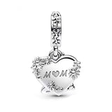 Disney Winnie the Pooh Kanga and Roo Heart Dangle Charm