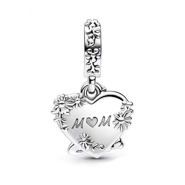 Disney Winnie the Pooh Kanga and Roo Heart Dangle Charm