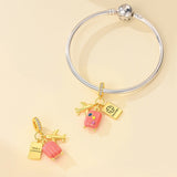 Airplane, Passport & Suitcase Travel Dangle Charm