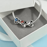 Always My Mother, Forever My Friend Birthstone Heart Charm