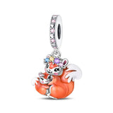 Blossom Crown Squirrel & Baby Dangle Charm