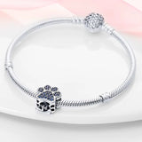 Blue Dog Paw Charm
