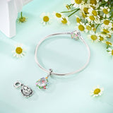 Butterflies Wreath with Crystal Dangle Charm