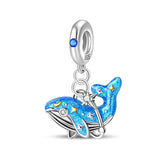 Celestial Blue Whale Dangle Charm