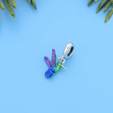Colorful Hummingbird Dangle Charm