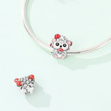 Cute Hedgehog with Mushroom Charm