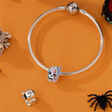 Day of the Dead Sugar Skull with Butterflies Charm