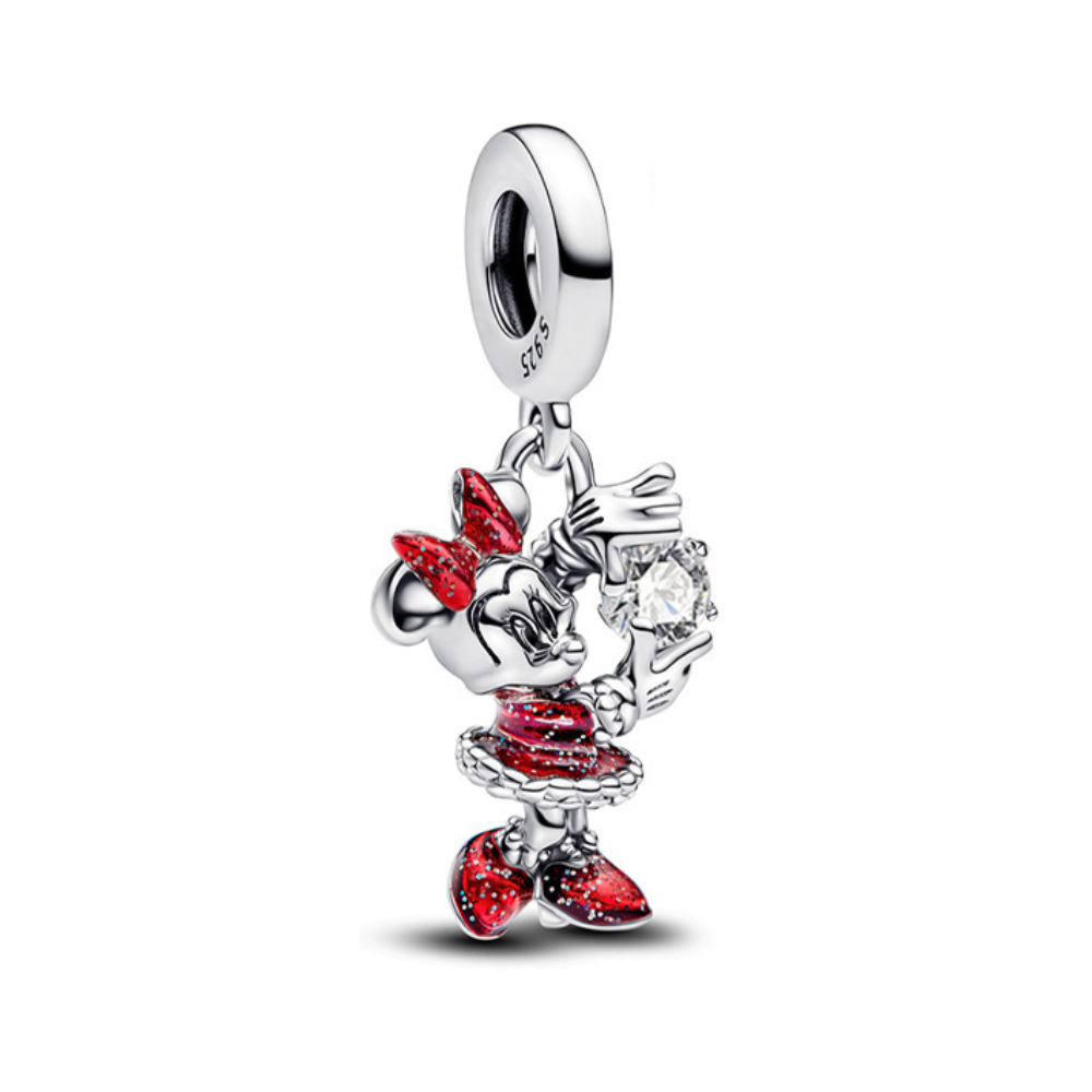Disney Minnie Mouse Sparkling Gem Dangle Charm