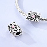 Dog Mom Paw Print Charm