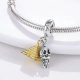 Egypt Pyramid and Pharaoh Mummy Dangle Charm