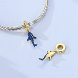 Glow in the Dark Luminous Blue Whale Shark Dangle Charm