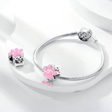 Glow in the Dark Luminous Paw and Bone Charm