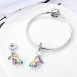 Glow in the Dark Luminous Roller Skates Tiktok Dangle Charm