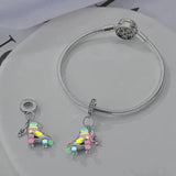 Glow in the Dark Luminous Roller Skates Tiktok Dangle Charm