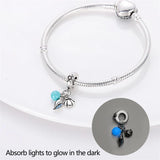 Glow in the Dark Orb Conch Shell and Clam Dangle Charm