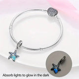 Sparkling Blue Starfish Dangle Charm