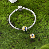 Gold Volleyball Charm