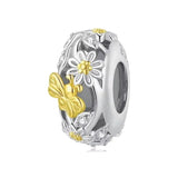 Golden Butterfly & Floral Garden Charm