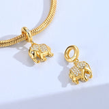 Golden Elephant of Luck & Love Dangle Charm