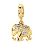 Golden Elephant of Luck & Love Dangle Charm