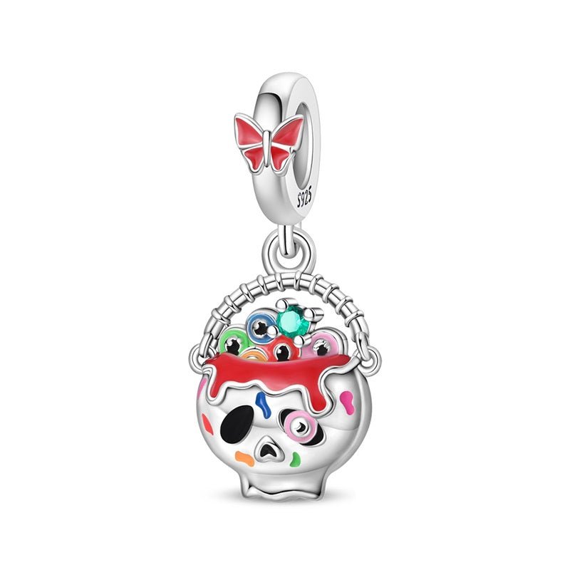 Halloween Skull Cauldron Dangle Charm