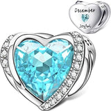 Heart Birthstone Charms