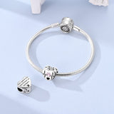 Heartbeat Paw Print Heart Charm