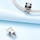 Hugging Raccoon Charm
