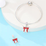 Japan Torii Gate & Mount Fuji Dangle Charm
