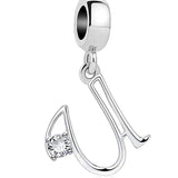 Elegant Crystal Letter A~Z Alphabet Charm