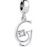 Elegant Crystal Letter A~Z Alphabet Charm
